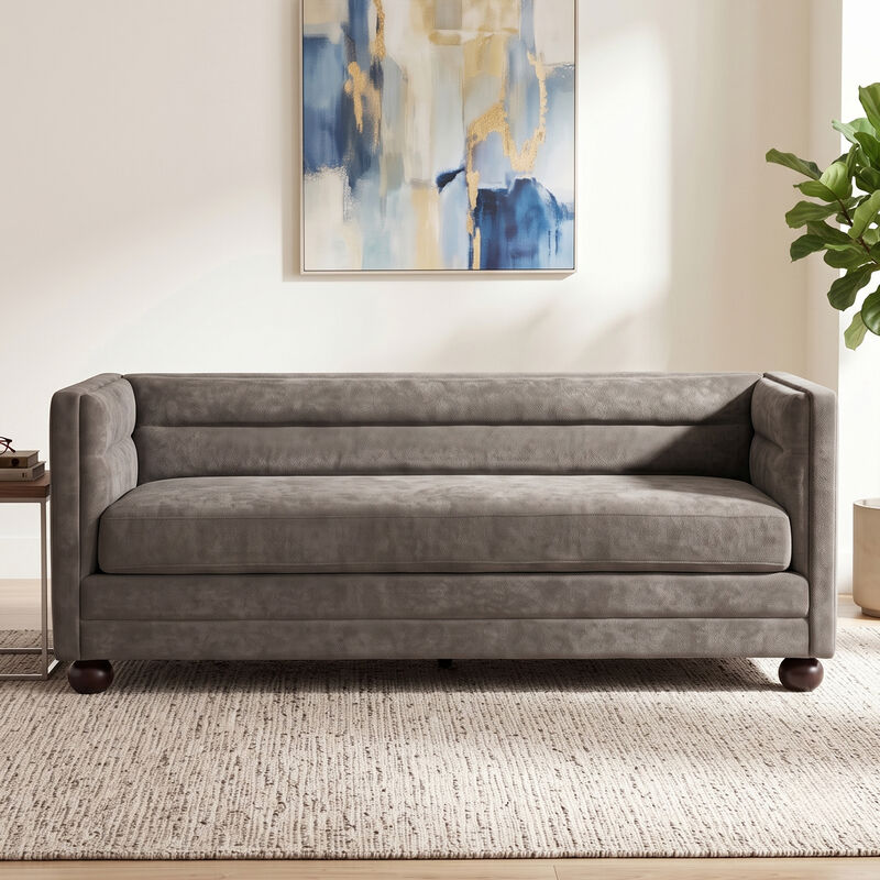 Gaxgox Modern Chenille 3 Seater Sofa image number 2