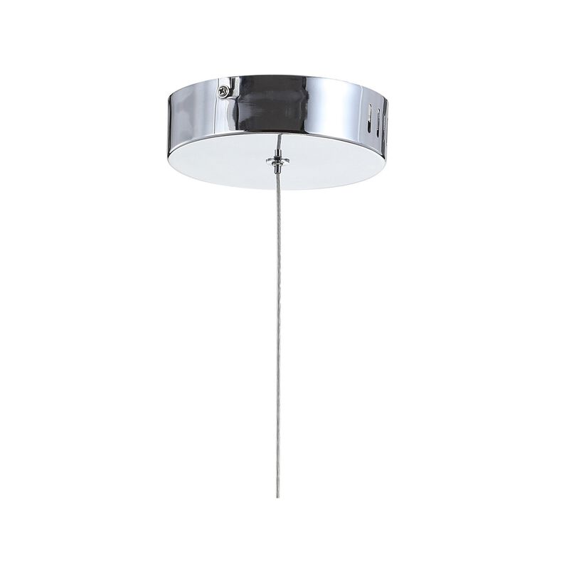 Alain 5" 1-Light Adjustable Metal Integrated LED Pendant