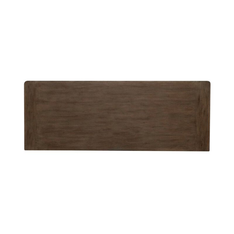 Liberty Furniture Credenza Desk for Home Office - Aged Charcoal, Rub Thru & Caramel image number 3