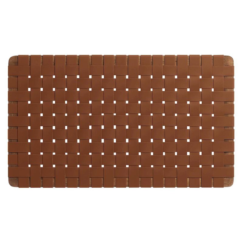 Sparta Weave Wall-Mount Vegan Leather Twin Headboard image number 0