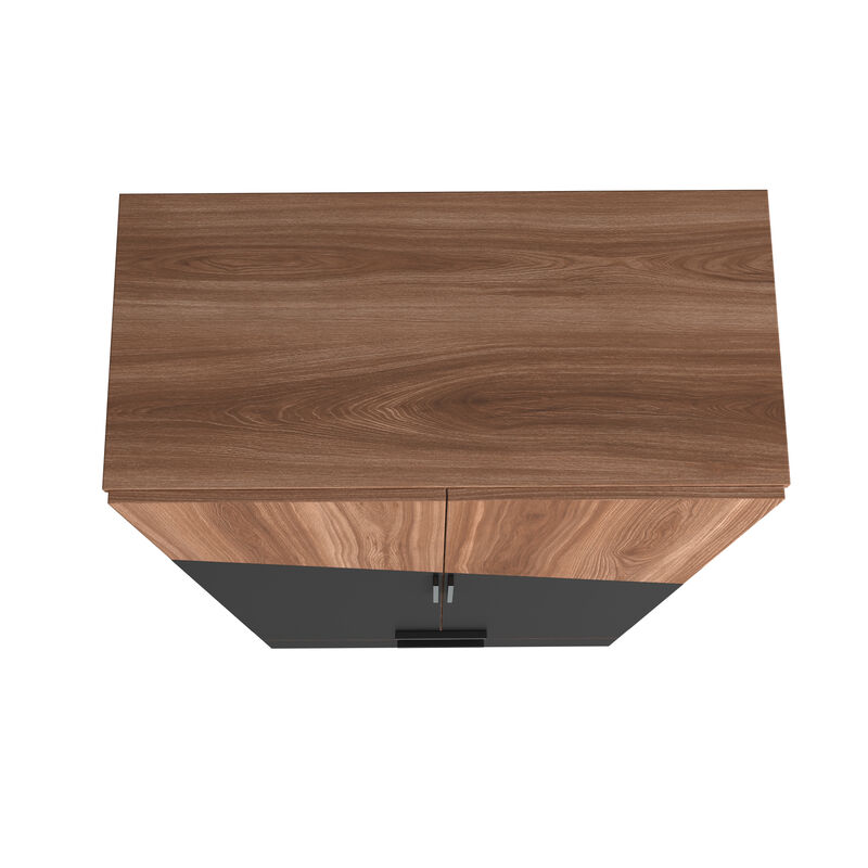 Beekman Brown and Black Tall Cabinet