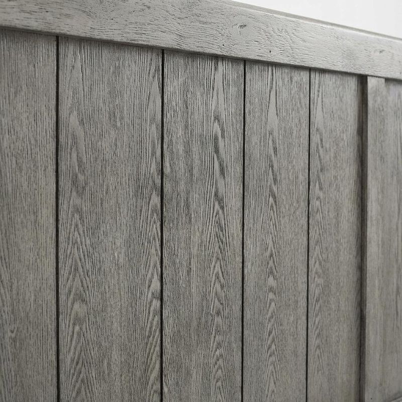 Wood King Headboard with Sturdy Construction and Classic Design for Bedroom image number 4