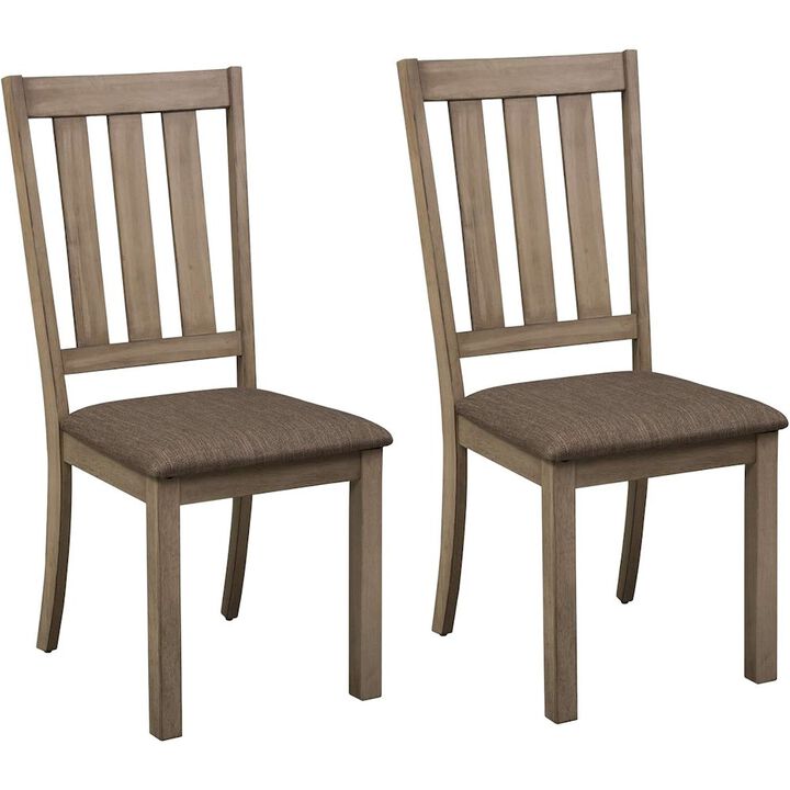 Liberty Furniture Sun Valley Slat Back Side Chair (RTA)-Set of 2 in Sandstone