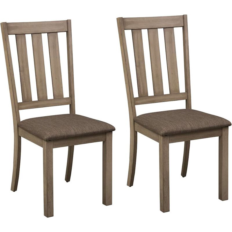 Liberty Furniture Sun Valley Slat Back Side Chair (RTA)-Set of 2 in Sandstone image number 0