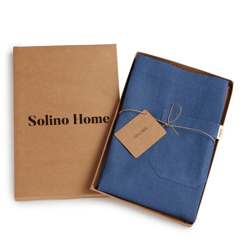 Solino Home 100% Pure Linen Linen Apron - Kitchen Linen image number 3