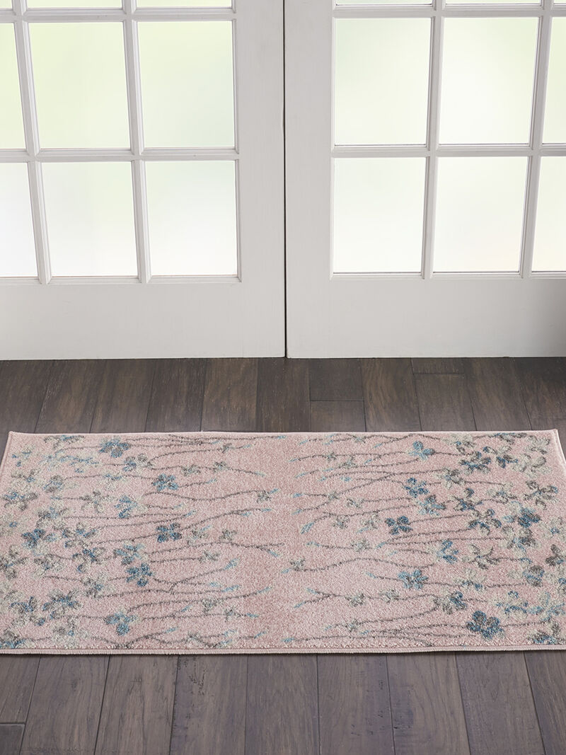 Tranquil TRA04 Pink 2'3" x 7'3" Rug