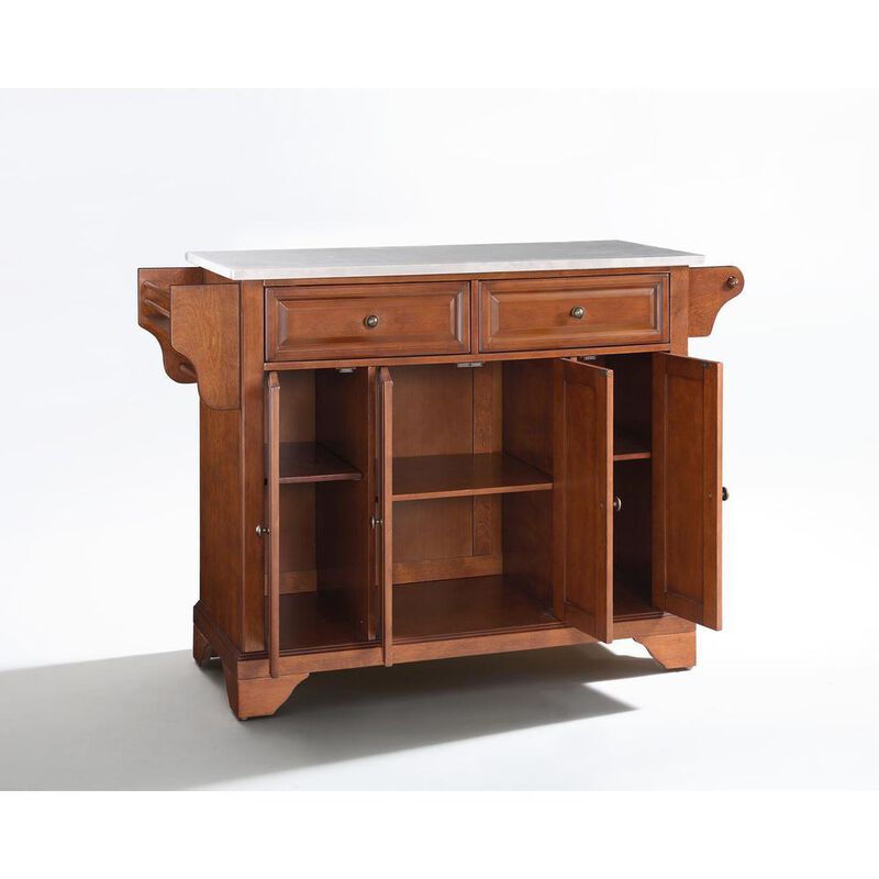 Lafayette Stainless Steel Top Full Size Kitchen Island/Cart