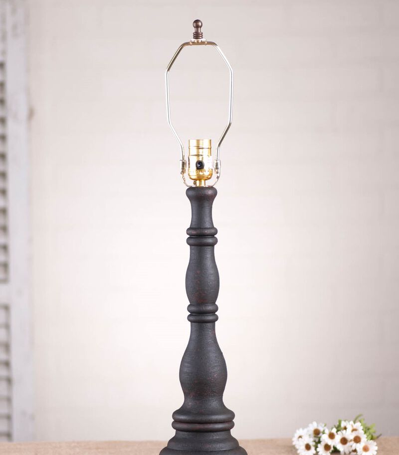 Davenport Lamp Base in Hartford Black over Red image number 2