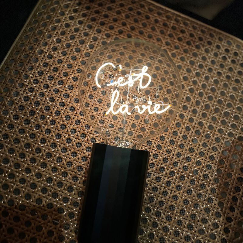 Bulb C'EST LA VIE Amber with Base Table Lamp PORTABLE Pop image number 3