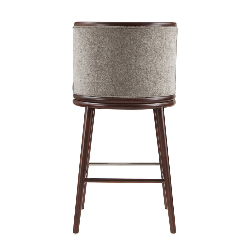 Evalyn Dark Gray Bar Stools (Set of 2)