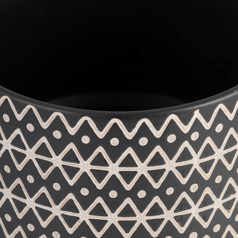 7" Abstract Planter On Stand