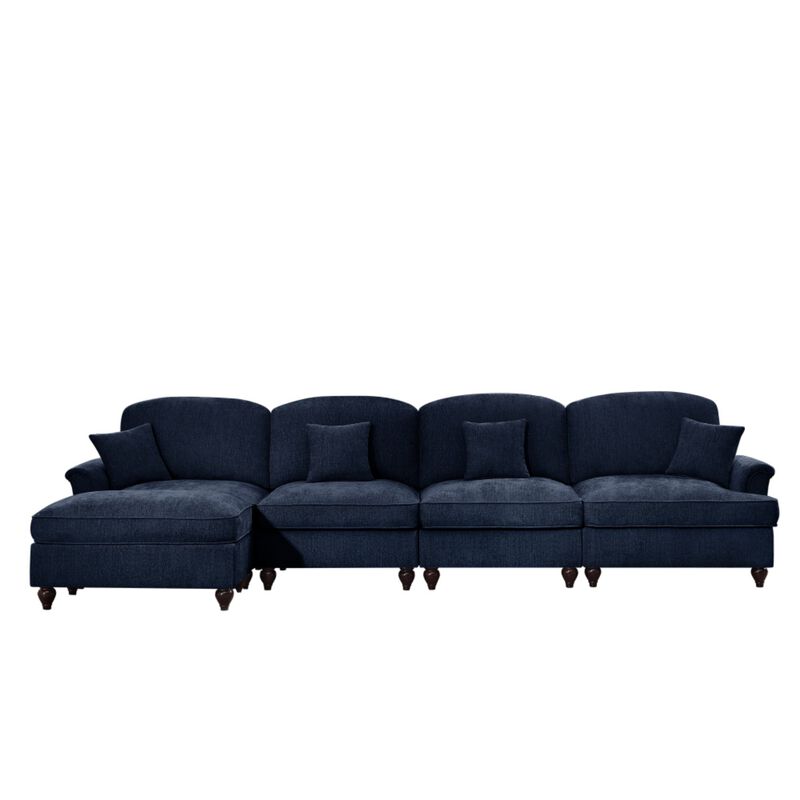 Webfur Mid-Century Modern L-Shaped Sectional Sofa image number 0