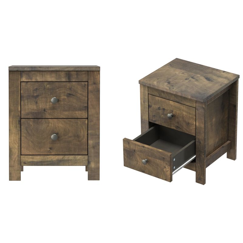 Merax Farmhouse Nightstand Set of 2