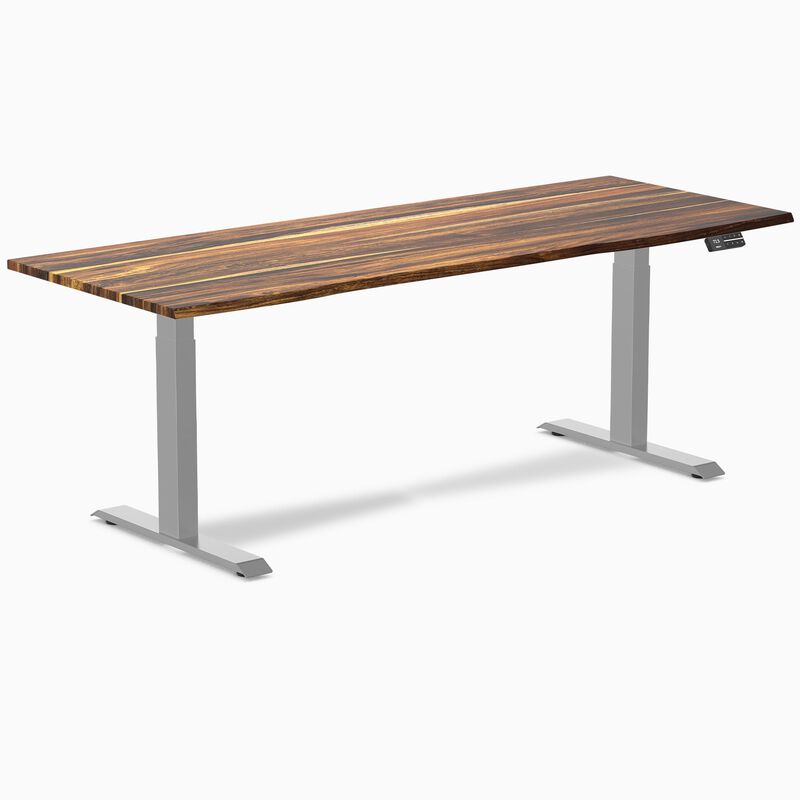 Desky Dual Hardwood Sit Stand Desk image number 0