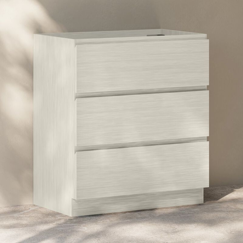 Liberte 30" Freestanding Bathroom Vanity Cabinet without Top in White Oak image number 2