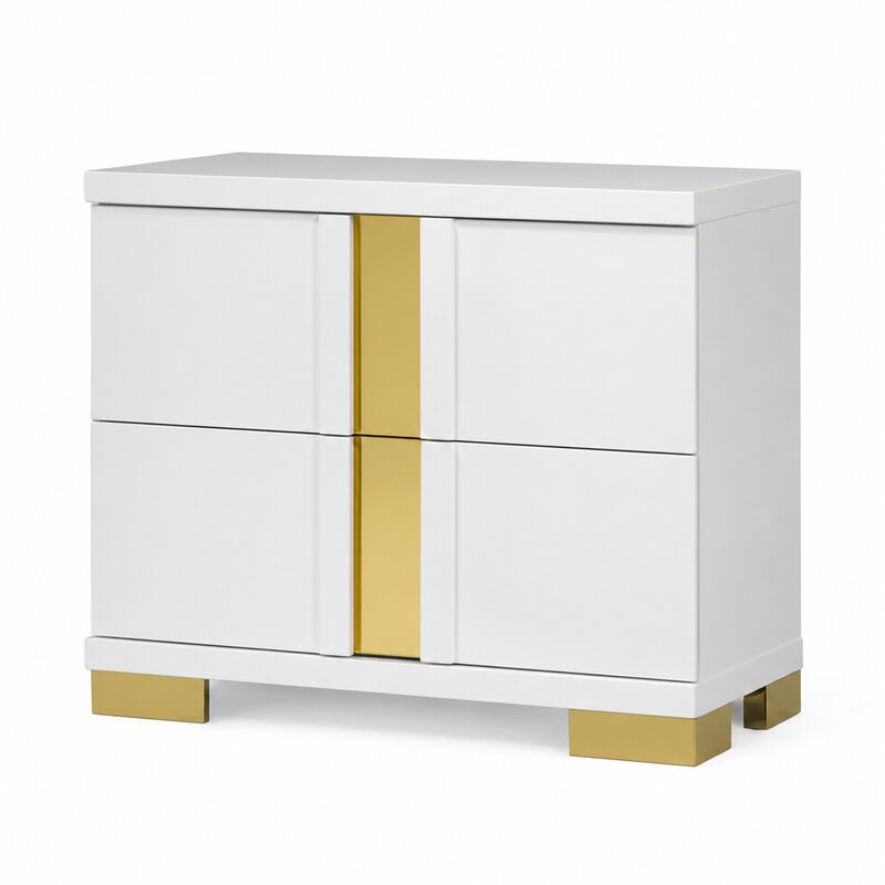 2pc Bedroom Set, Wood, Nightstand image number 5