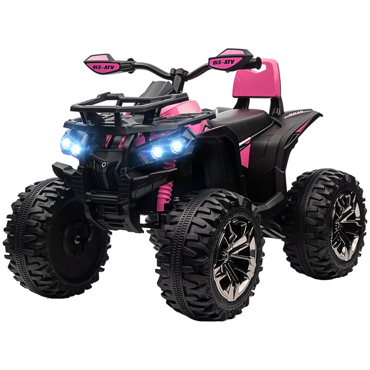 BreeBe 12V 4 Wheeler Kids ATV with Music, Headlights