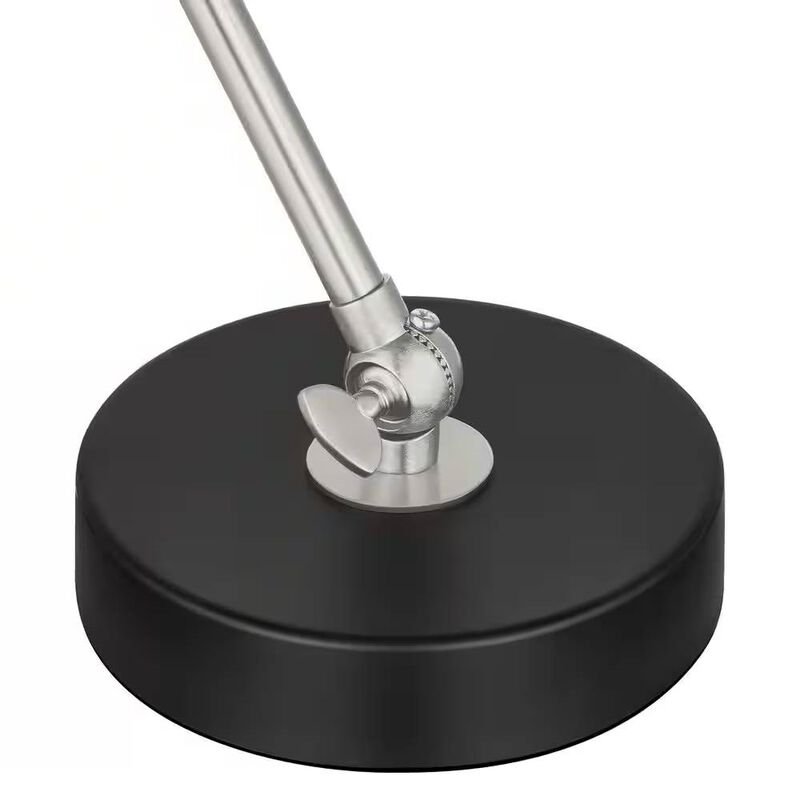 Contemporary Desk Lamp with Metal Base and Fabric Shade