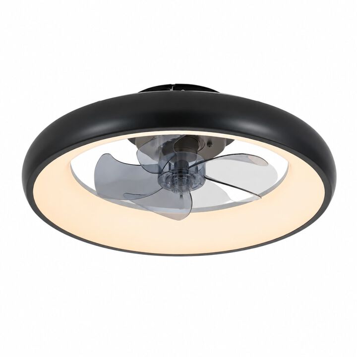 ELEMENT ACE Dimmable LED Ceiling Fan with Adjustable Color Temp, 6-Speed Reversible DC Motor, APP & Remote Control for Indoor Use