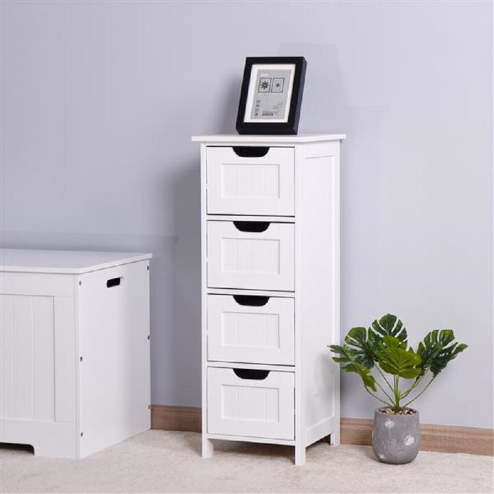 Freestanding Bathroom Storage Cabinet with Drawers and Shelves