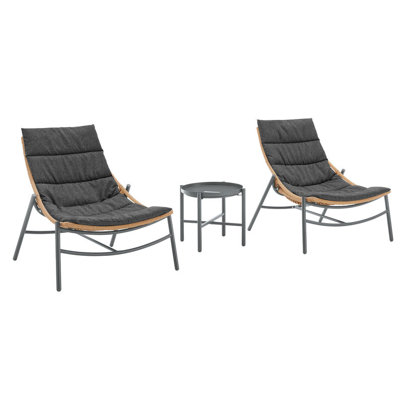 Sunset Gray 3-Piece Patio Set