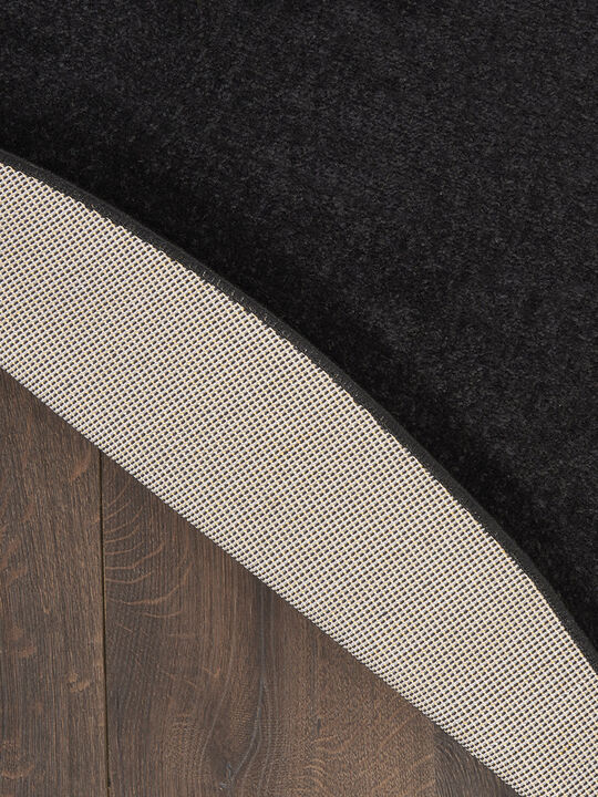 Nourison Essentials NRE01 Black 6' x 9' Oval Rug