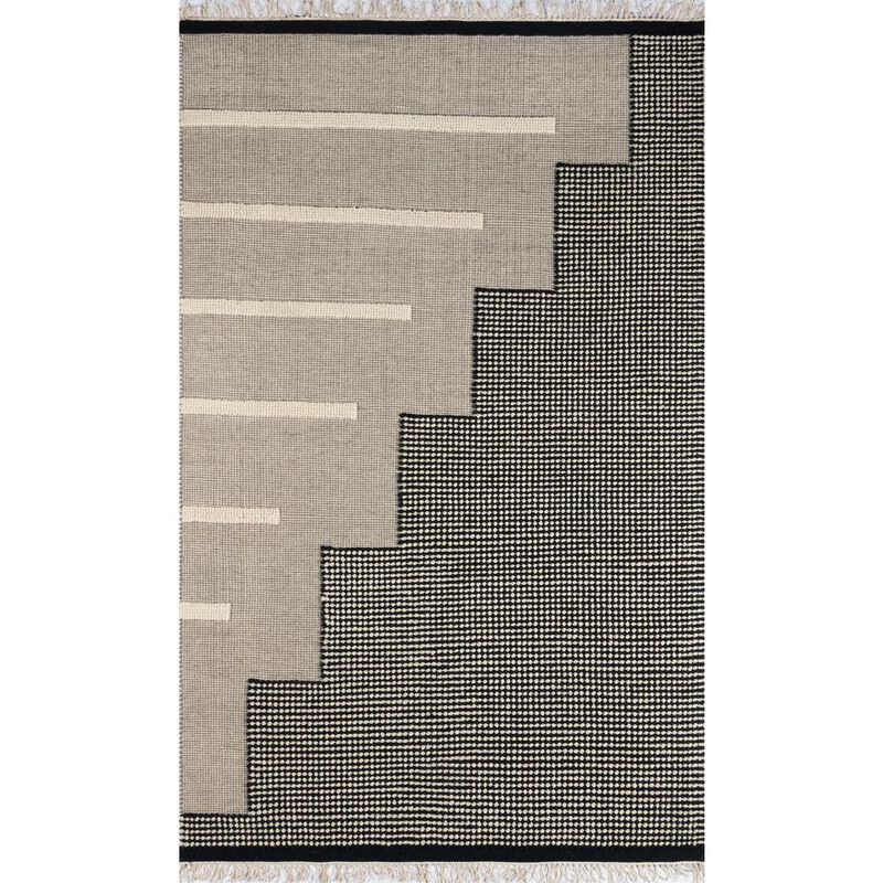 Novogratz Contemporary Runner Area Rug, Black, 2'3 X 8' Runner