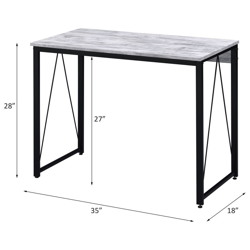 GOODSILO Minimalist Modern Writing Desk with V-Shaped Metal Base, Ideal for Home Office Workspace and Efficient Study Environment image number 2