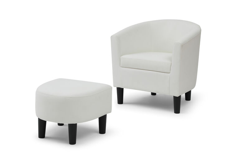 Salem Polyester Accent Chair with Ottoman image number 1