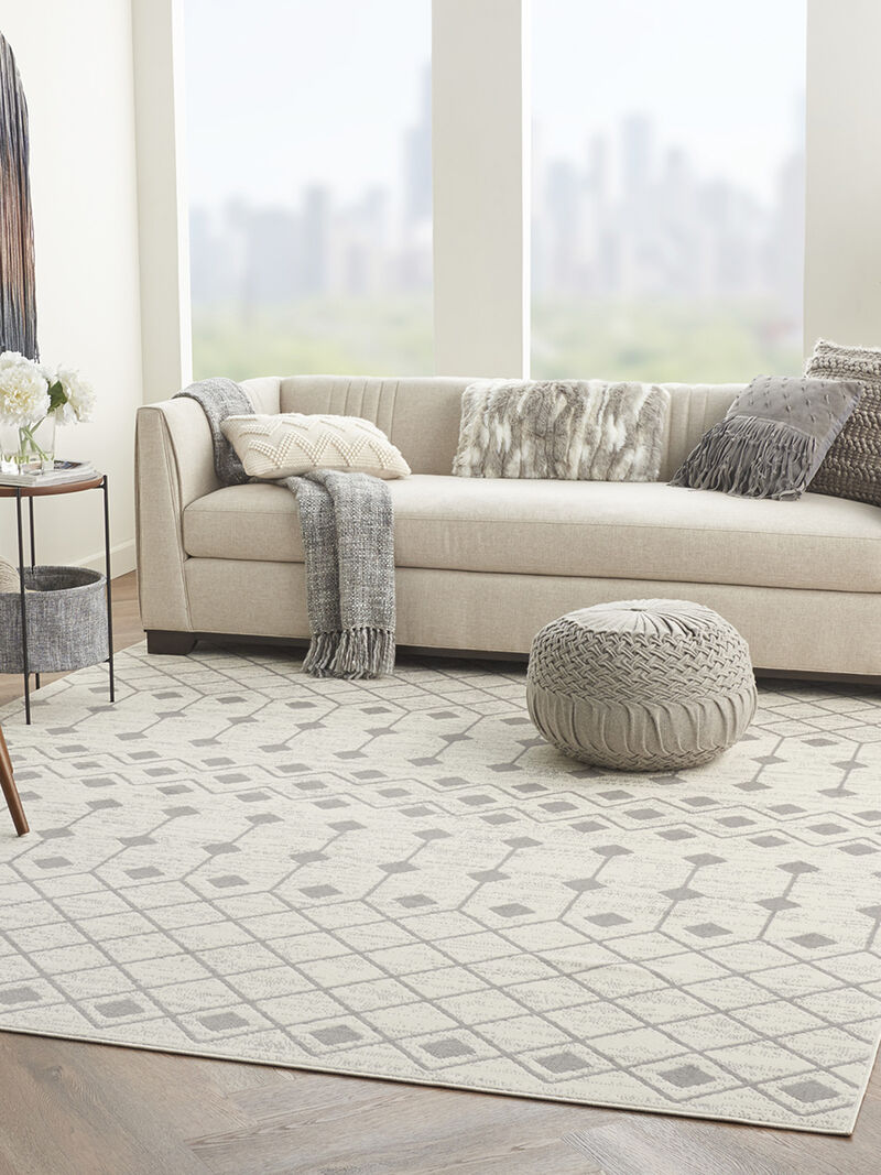 Grafix GRF37 Ivory/Gray 7'10" x 9'10" Rug