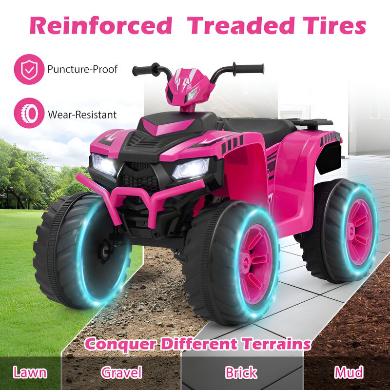 24V Electric Kids ATV Ride On Toy with Wireless Connection for Ages 3 to 8 image number 4