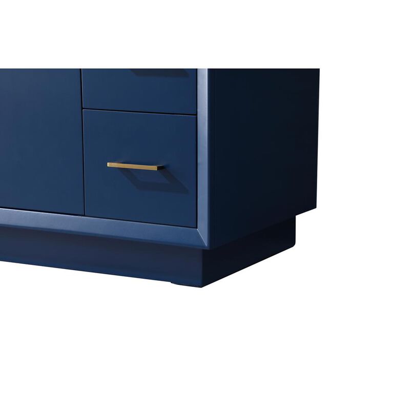 Elegant Kitchen and Bath 48 Inch SIngle Bathroom Vanity In Blue