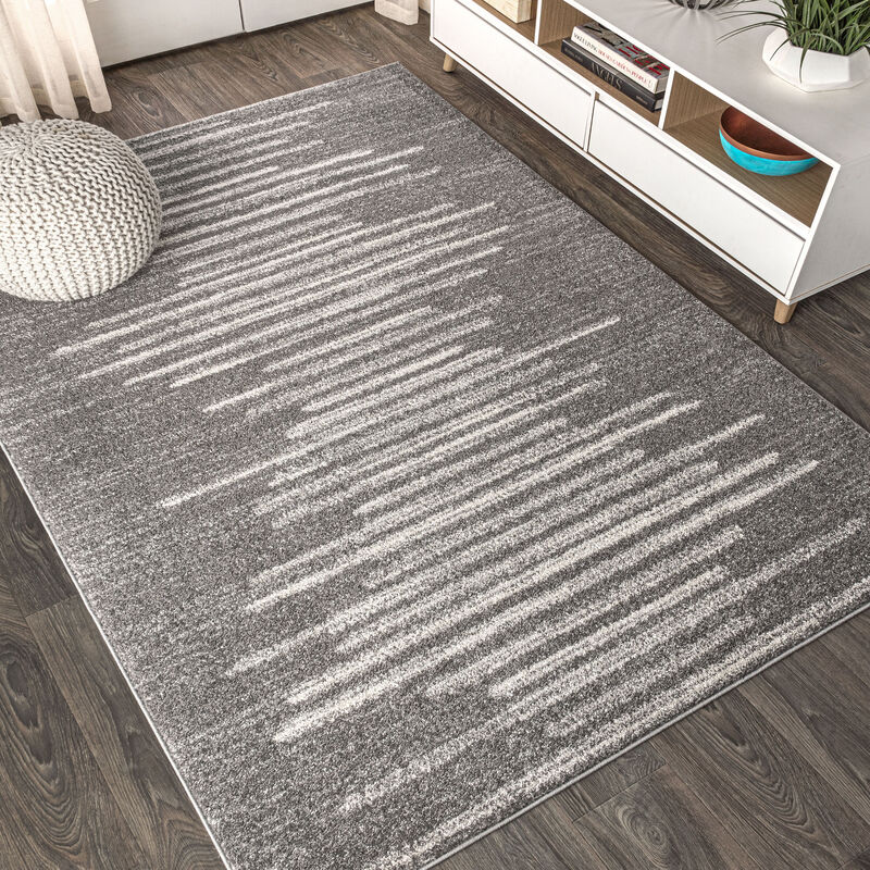 Aya Berber Stripe Geometric Area Rug