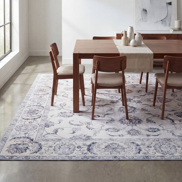 Arabella Vintage Floral Border Area Rug