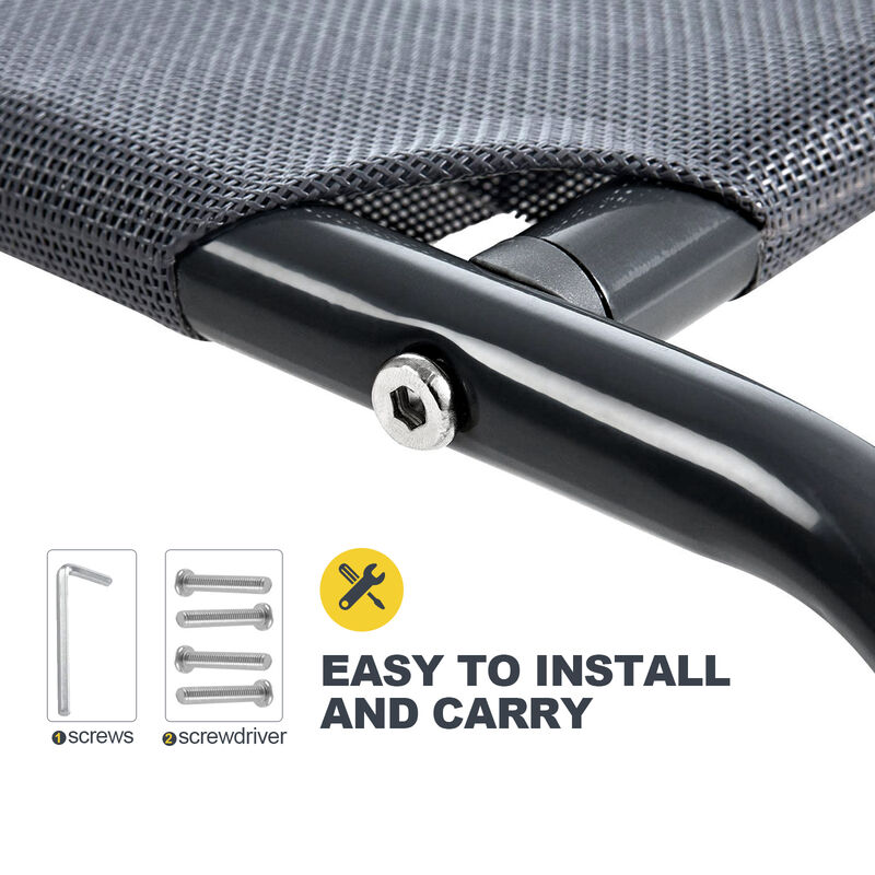 Large Indoor Outdoor Camping Steel Frame Elevated Pet Cot Mat