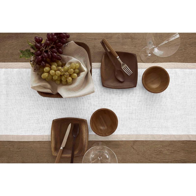 Solino Home Classic 100% Linen Table Runner &ndash; Handcrafted, Machine Washable, Perfect for Holiday and Everyday Dining