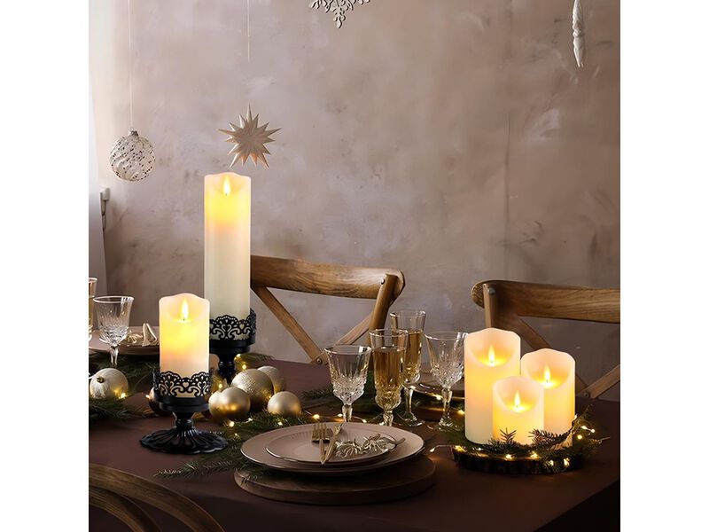 Candle Holders Set  Hight Elegant Iron Metal Candlesticks image number 4