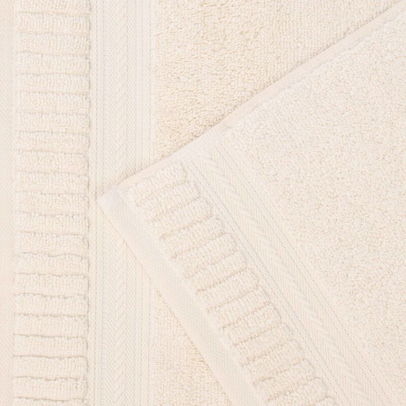 Zero Twist Cotton Towel Set Medium Weight Quick Dry Bath Towels image number 3