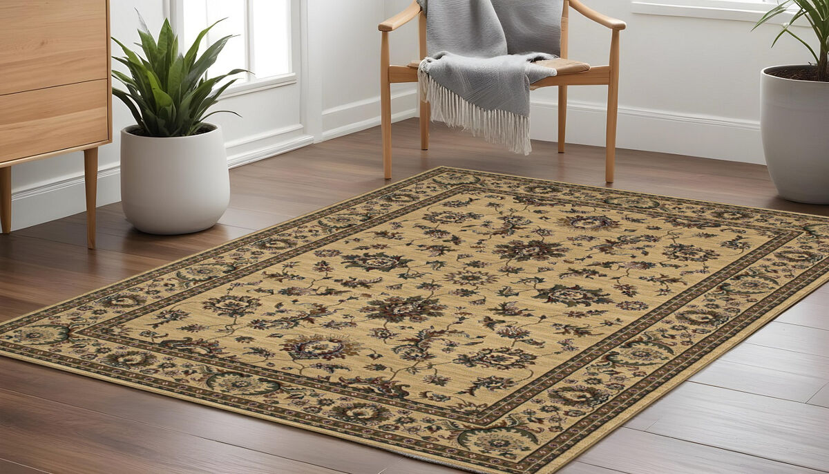 HomeRoots Oriental Square Rug