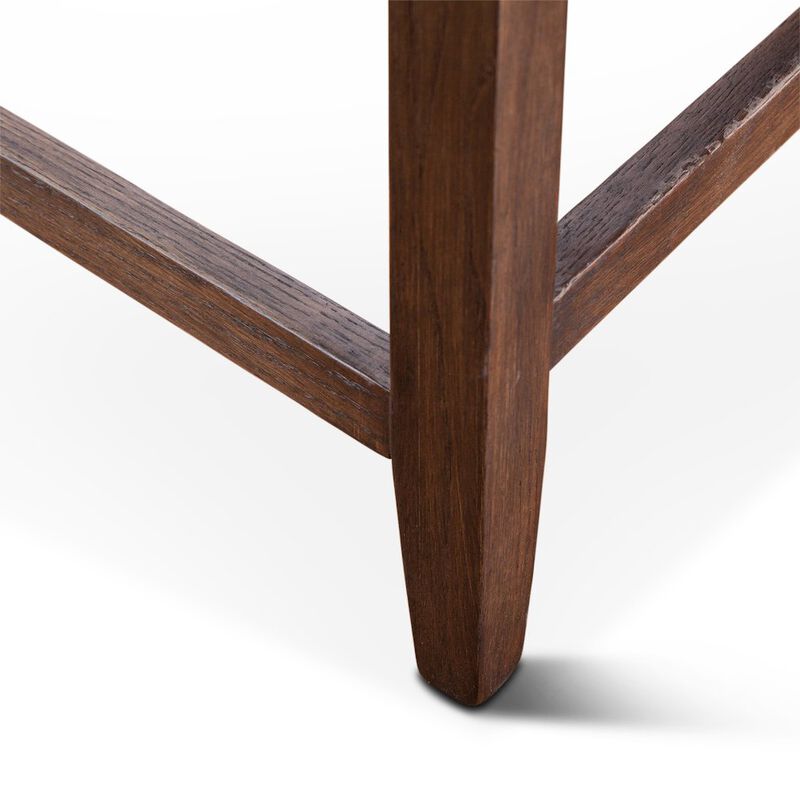 World Interiors Avery Counter Chair in Tan Leather with Matte Brown Legs image number 3