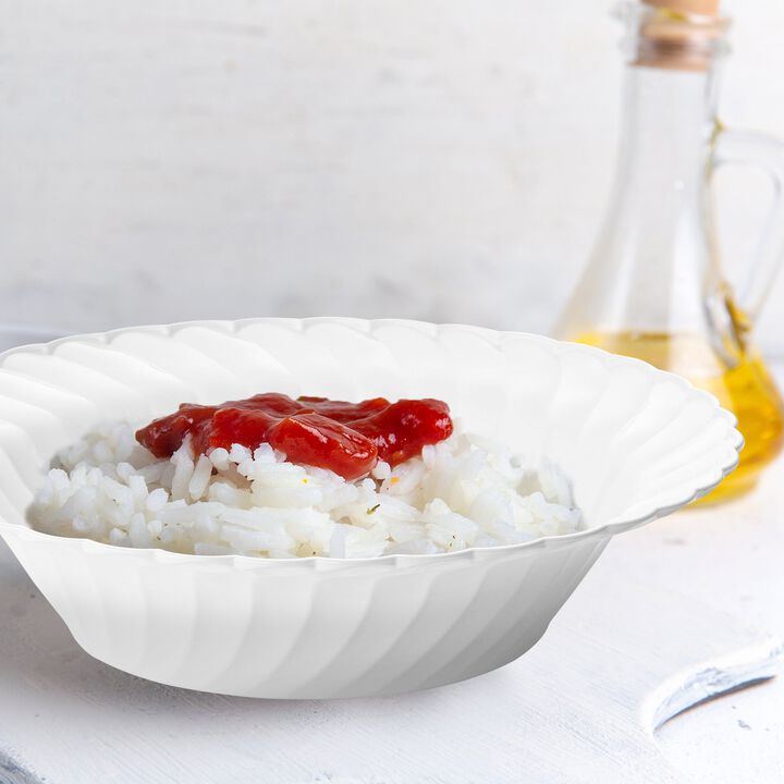 12 oz. White Flair Plastic Soup Bowls (90 Bowls)