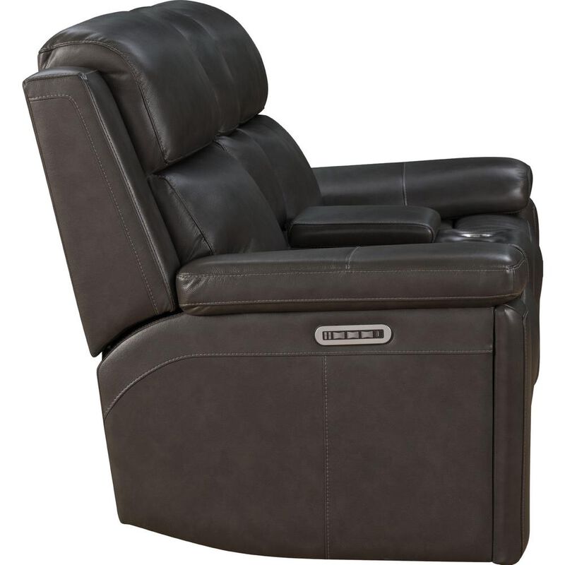 Barcalounger Reclining Console Loveseat w/Power Head Rests, Power Lumbar, Heat & Massage
