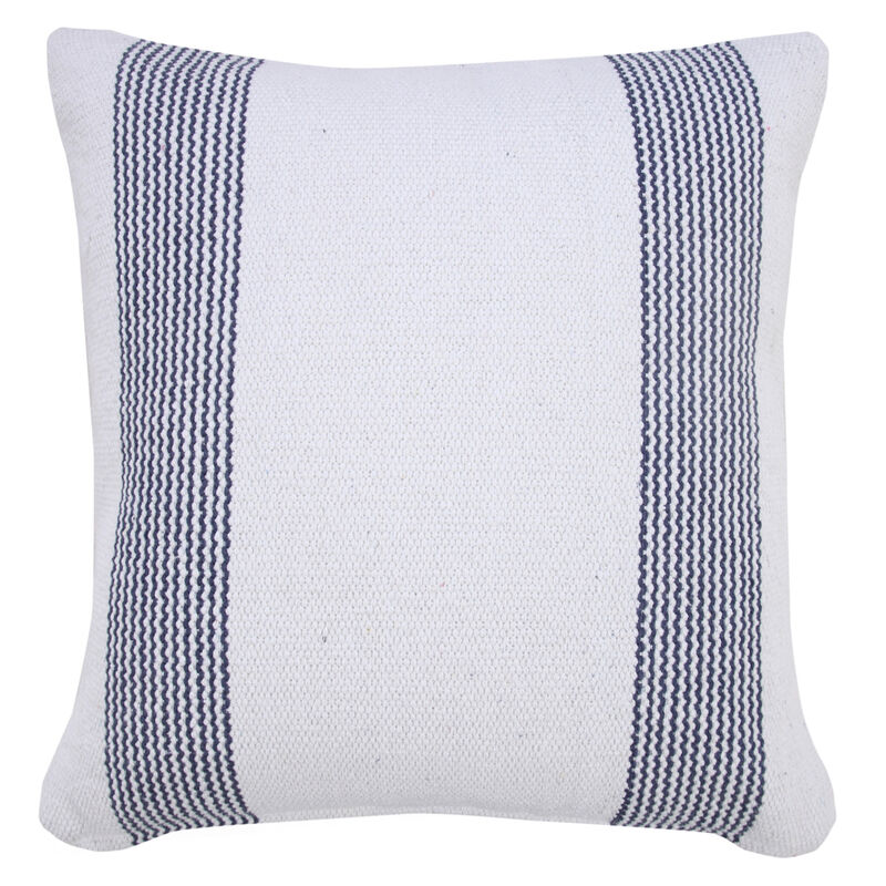 Handcrafted Cotton Geometric Zippered Pillow &ndash; Decorative Cushion for Couch, Chair, or Bed
