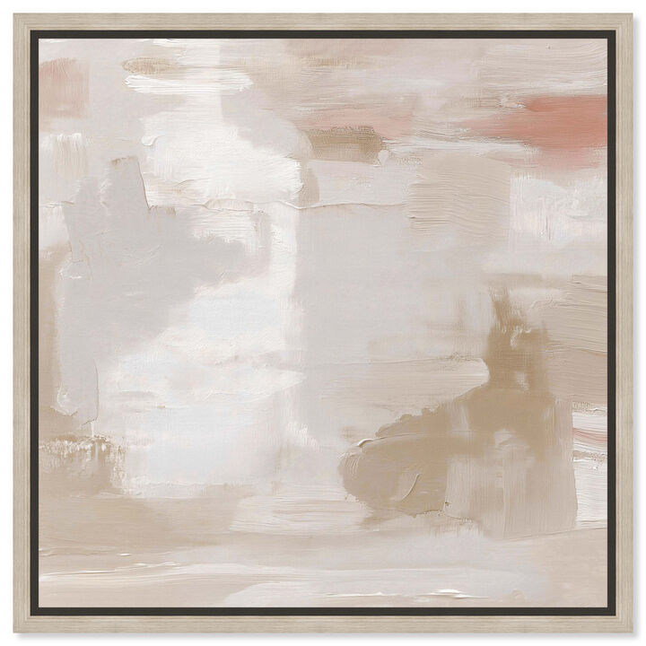 Tan Shades Abstract Canvas Print by Art Remedy