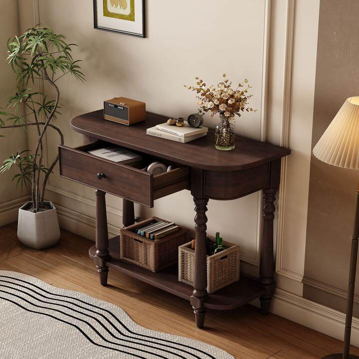 Merax Retro Entryway Console Table