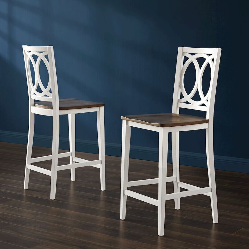Charlotte 2-Piece Counter Height Bar Stool Set