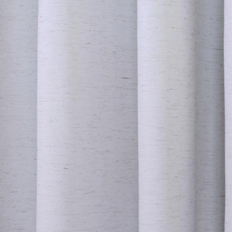 Thermaplus Ventura Blackout Grommet Curtain Panel Pair Frame Your Windows with Subtle Slub Textured Motif Each 78" x 84" White