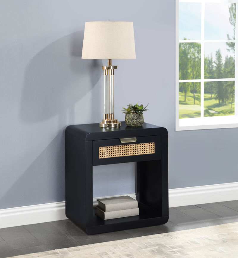 Meridian Furniture Langham Black Night Stand