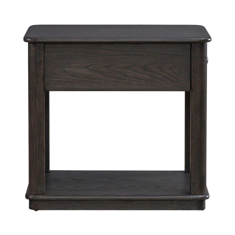 Liberty Furniture Wallace End Table for Living Room - Aged Oak image number 1