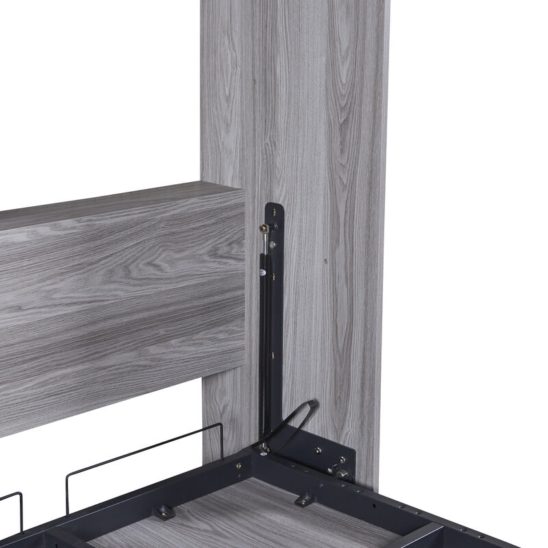 Whisen Murphy Bed, Folding Design Solid Frame, No Spring Box Needed image number 5